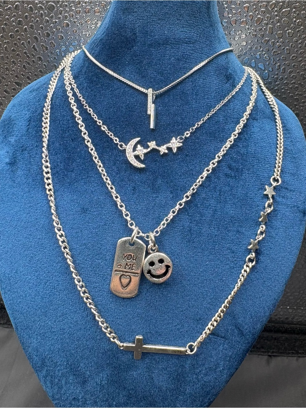 STERLING SILVER JEWELRY LOT NECKLACE , EARRINGS & RINGS